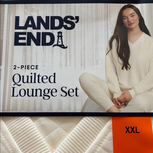 Lands’ End  - 2-PIECE QUILTED LOUNGE SET - Picture 2 of 7